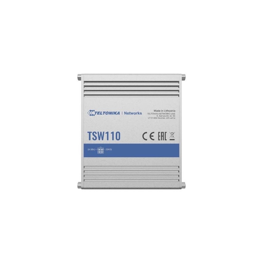Teltonika tsw110 industrial unmanaged l2 switch, 5x 10/100/1000mb/s ports