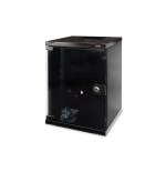Armario de pared digitus rm 464x312x300mm 254mm 10 '', negro, con puerta de cristal, 9u