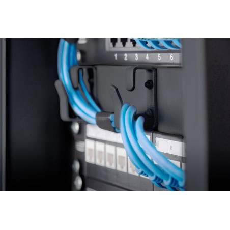 Armario de pared digitus rm 464x312x300mm 254mm 10 '', negro, con puerta de cristal, 9u