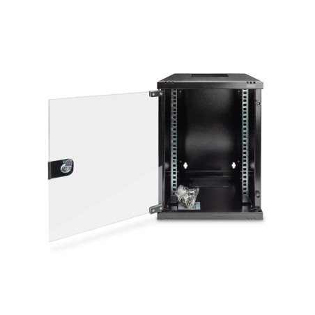 Armario de pared digitus rm 464x312x300mm 254mm 10 '', negro, con puerta de cristal, 9u