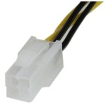 Startech cable alargador atx12v 4pin m/h 20cm