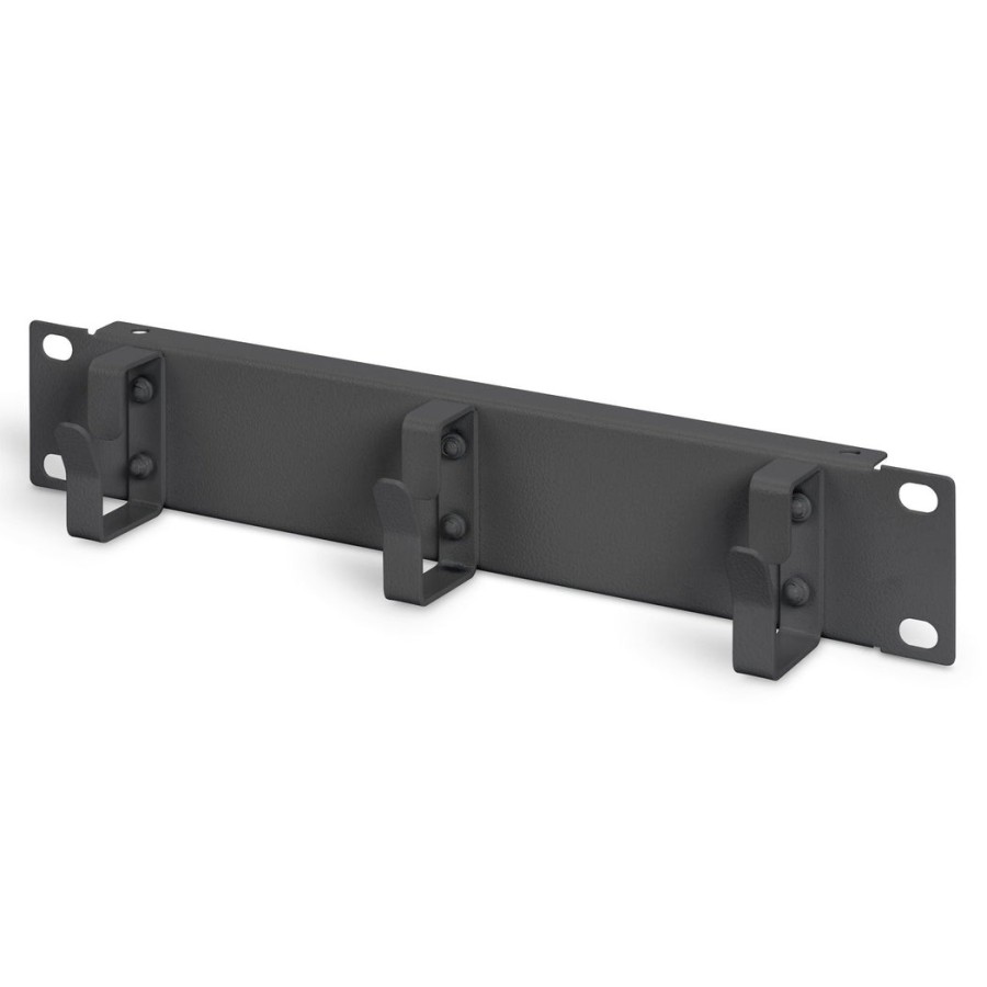 Digitus dn-10-org-1u-b, panel de gestión de cables, negro, 1u