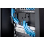 Digitus dn-10-org-1u-b, panel de gestión de cables, negro, 1u