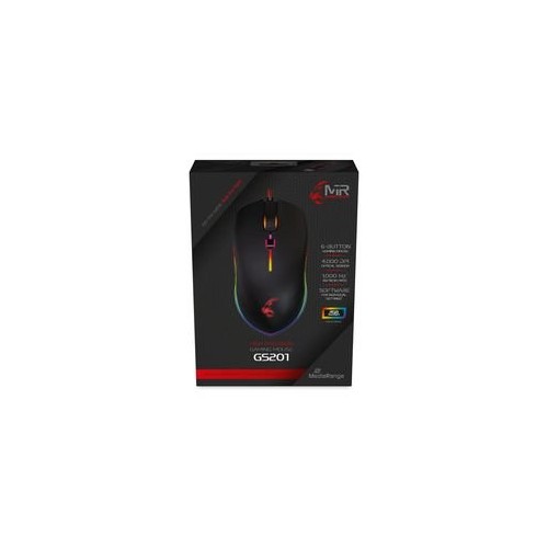 Mediarange raton gaming con cable pesos modificables