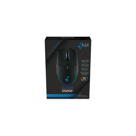 Mediarange ratón gaming con efecto rgb   cable usb