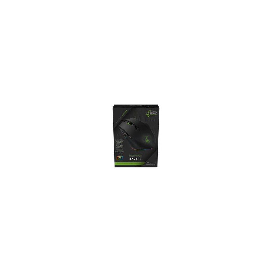 Mediarange raton gaming rgb con cable