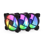 Kit ventilador krux lunar argb kit 3x120 mm