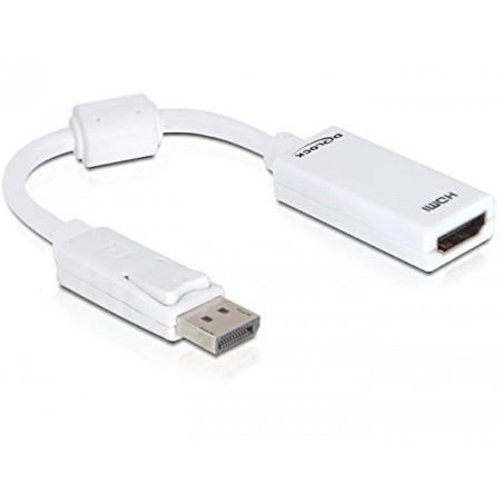 Delock adaptador displayport -  hdmi m/h blanco