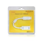 Delock adaptador displayport -  hdmi m/h blanco