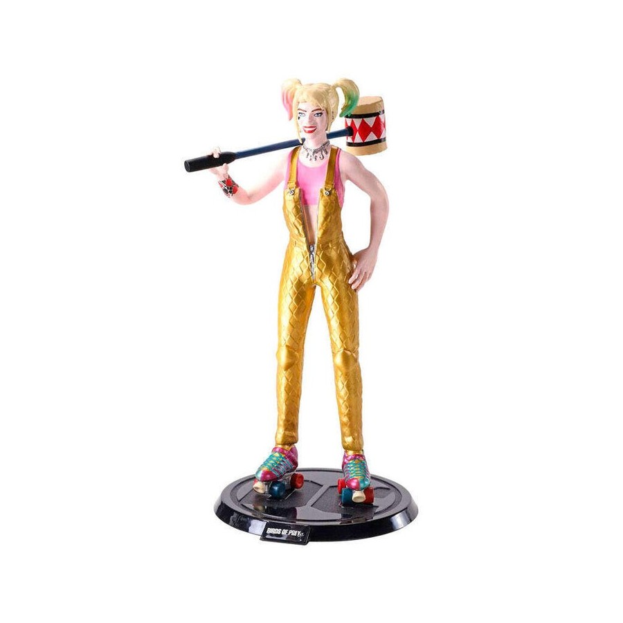 Figura maleable bendyfigs harley quinn dc comics 19cm
