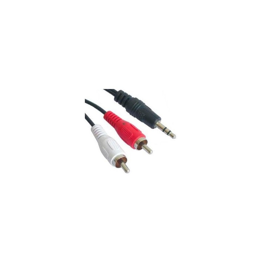 Nanocable cable audio estereo jack 3.5mm macho a 2x rca macho 10m - negro