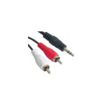 Nanocable cable audio estereo jack 3.5mm macho a 2x rca macho 10m - negro