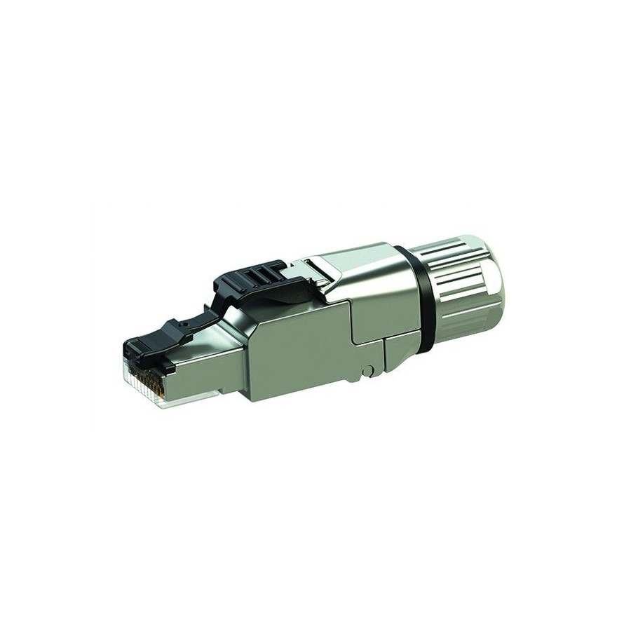 Conector telegärtner mfp8 cat 6a t568b, con tapa protectora premontada