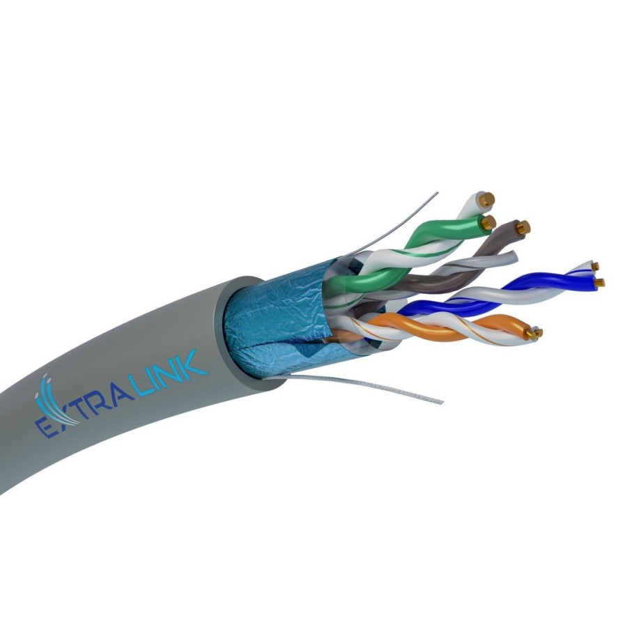 Extralink ex.18259 cable de red gris 305 m cat5e f/utp (ftp)