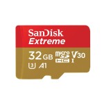 Tarjeta de memoria sandisk extreme 32gb microsd hc uhs-i con adaptador clase 10 100mbs
