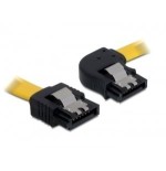 Delock cable sata 30cm derecho / recto metal amarillo