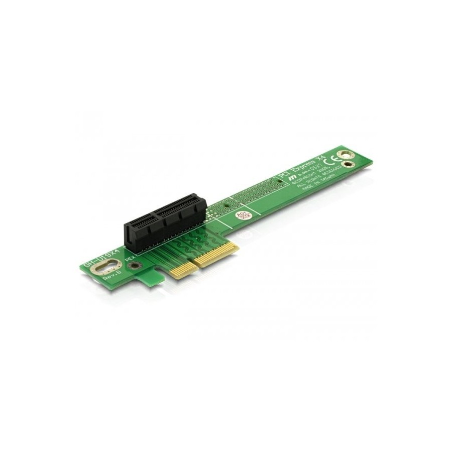 Delock pcie-riser-karte x4 90° angular links