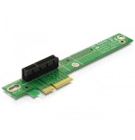 Delock pcie-riser-karte x4 90° angular links