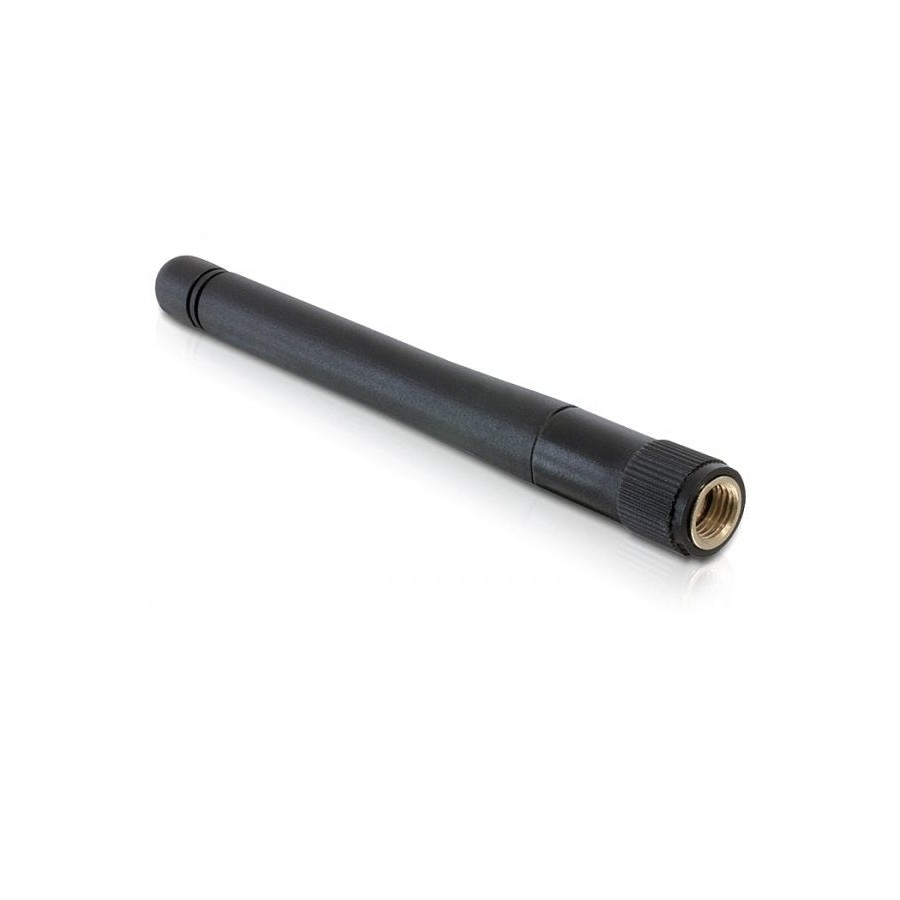 Delock antena wlan 802.11 ac / a / b / g / n rp-sma 2 dbi omnidireccional rígida