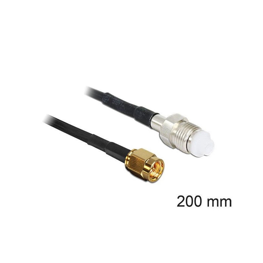 Delock cable de antena sma macho  fme hembra rg-174, 20cm