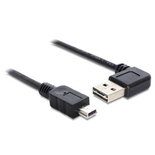 Delock cable easy-usb 2.0 a macho en ángulo usb 2.0 tipo mini-b macho de 3 m