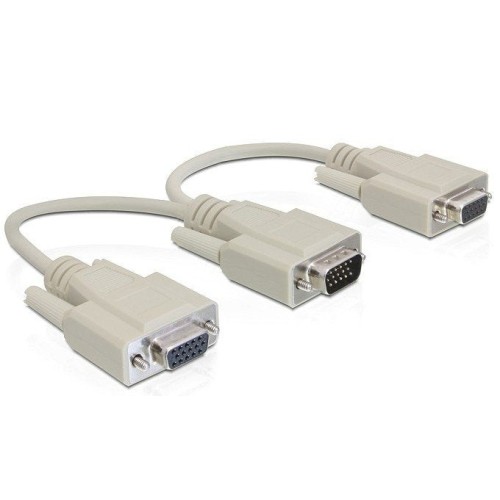 Delock adaptador vga macho  2 x vga hembra