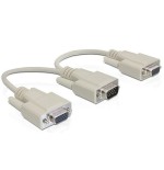 Delock adaptador vga macho  2 x vga hembra