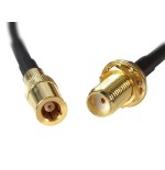Delock cable de antena sma hembra para instalación  smb macho