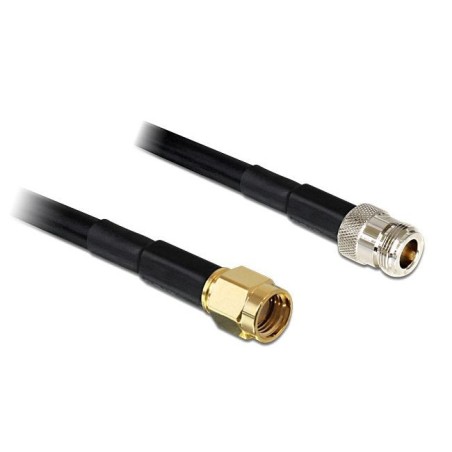 Delock cable de antena rp-sma macho  n hembra lmr195 1 m