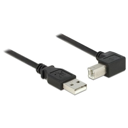 Delock cable usb 2.0 typ-a macho  usb 2.0 typ-b macho angular 2 m negro