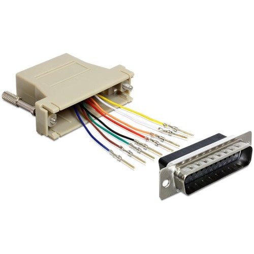 Delock adaptador sub-d 25 pin m  rj45 h
