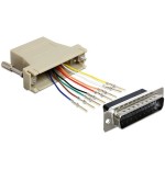 Delock adaptador sub-d 25 pin m  rj45 h