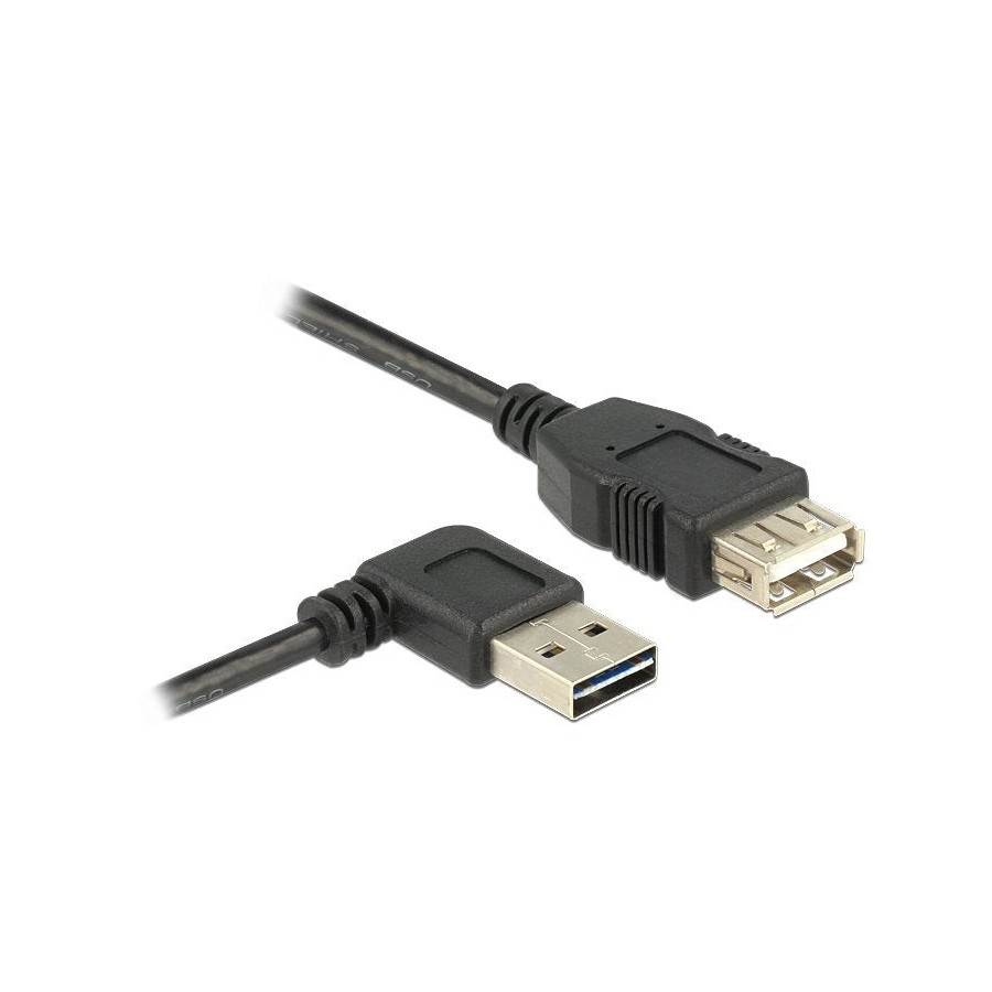 Delock cable easy usb 2.0-a angular  typ a hembra 2.0 3m