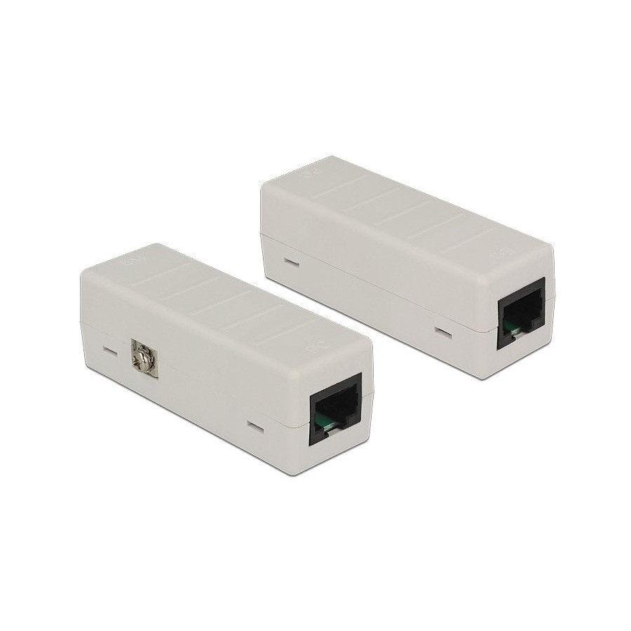 Aislador de red delock 6 kv rj45 con poe