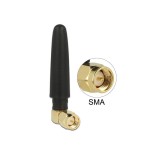 Delock antena ism 433 mhz sma 1 dbi omni 90° flexibel, sw