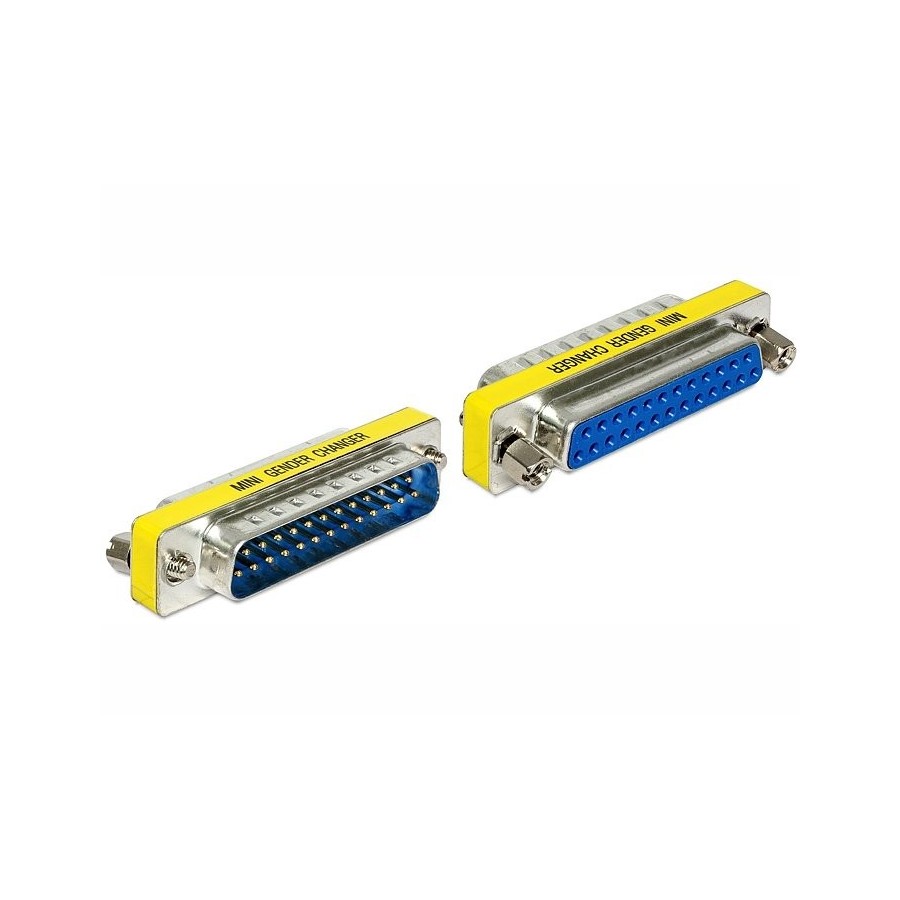 Delock adaptador sub-d 25pin m/h