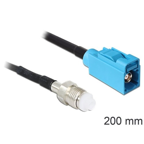 Delock cable de antena fme hembra  fakra z hembra rg-174 200 mm