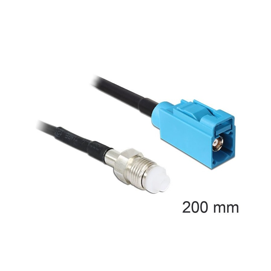 Delock cable de antena fme hembra  fakra z hembra rg-174 200 mm