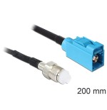 Delock cable de antena fme hembra  fakra z hembra rg-174 200 mm