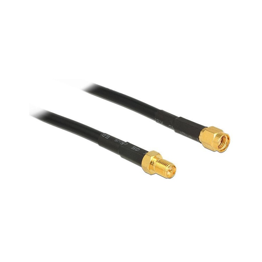 Delock cable de antena rp-sma macho  rp-sma hembra cfd200 3 m low loss
