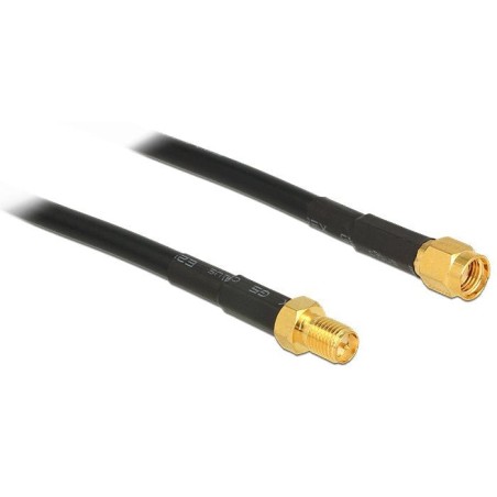Delock cable de antena rp-sma macho  rp-sma hembra cfd200 3 m low loss