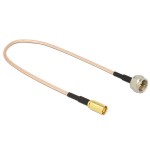 Delock cable de antena f macho  smb macho 25 cm