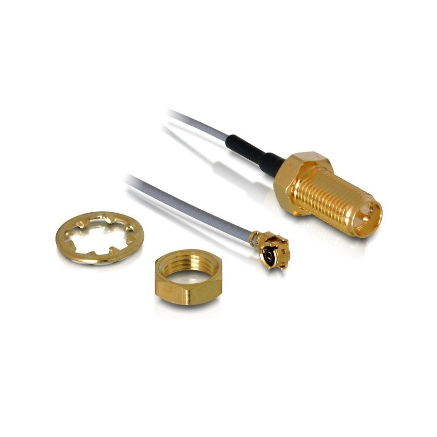 Delock cable de antena rp-sma hembra para instalación  mhf/u.fl-lp-068