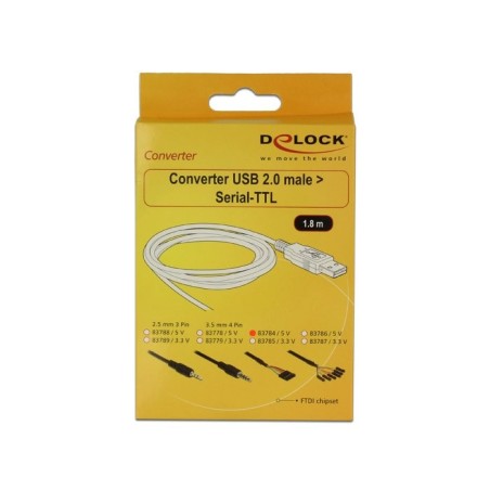 Delock cable usb serial ttl conector de cabezal de 6 pines 1,