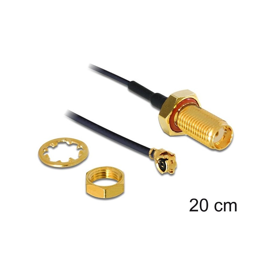 Delock cable de antena sma hembra para instalación  mhf /u.fl-lp-068 kompatibler