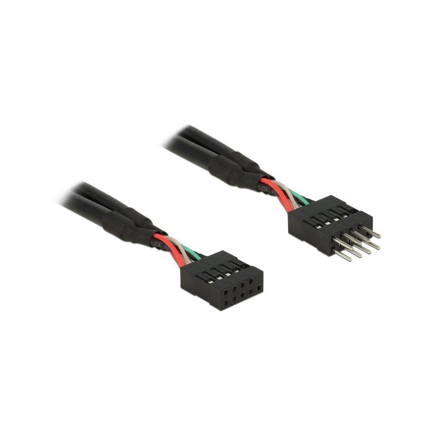 Delock usb 2.0  cable de extensión de 10 pines 10 cm
