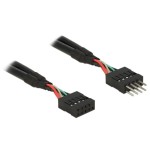 Delock usb 2.0  cable de extensión de 10 pines 10 cm