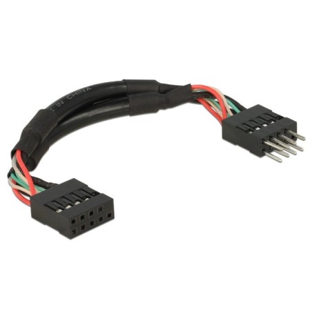 Delock usb 2.0  cable de extensión de 10 pines 10 cm
