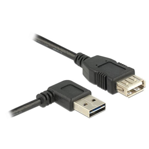 Cable delock 2.0m easy usb 2.0-a en ángulo izquierdo / derecho