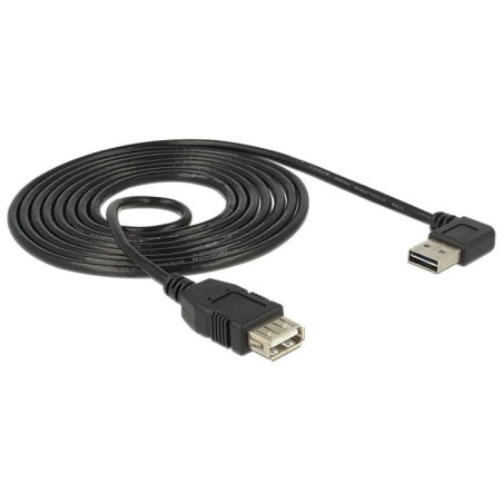 Cable delock 2.0m easy usb 2.0-a en ángulo izquierdo / derecho